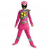 Fantasia Power Rangers Dino Charger Infantil Rosa Clássica