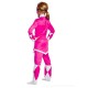 Fantasia Power Rangers Rosa Infantil Luxo