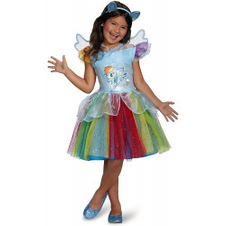 Fantasia Rainbow Dash My Little Pony Infantil Luxo Clássica
