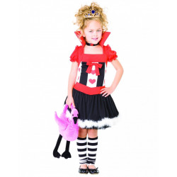 Fantasia Rainha de Copas Infantil Luxo
