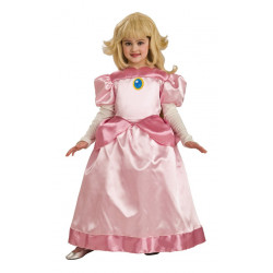 Fantasia Super Mario Bros. Princesa Peach Infantil luxo