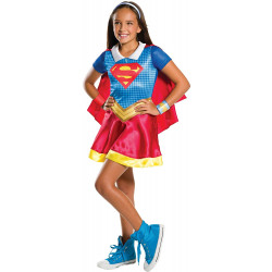 Fantasia SuperGirl Super Garota DC Infantil Luxo