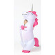 Fantasia Unicórnio Inflável Branco Infantil