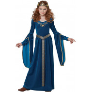 Fantasia Vestido Princesa Medieval Luxo Infantil