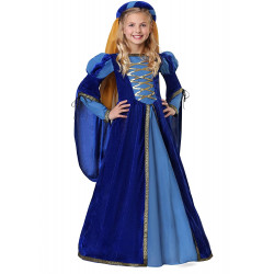 Fantasia Vestido Princesa Medieval Renascentista Luxo Infantil