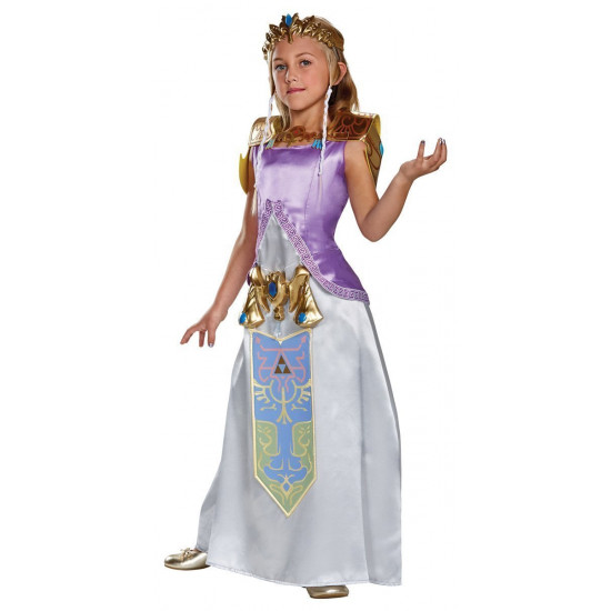 Fantasia Zelda Lenda da Zelda Sopro da Natureza Infantil Luxo Fantasia Zelda Lenda da Zelda Sopro da Natureza Infantil Luxo