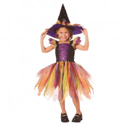 Fantasisa Infantil de Bruxa com Brilho