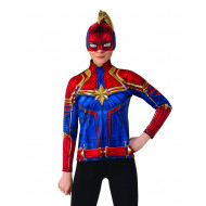 Máscara Capitã Marvel Adulto Luxo
