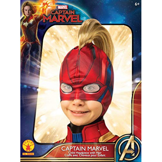 Máscara Capitã Marvel infantil Luxo