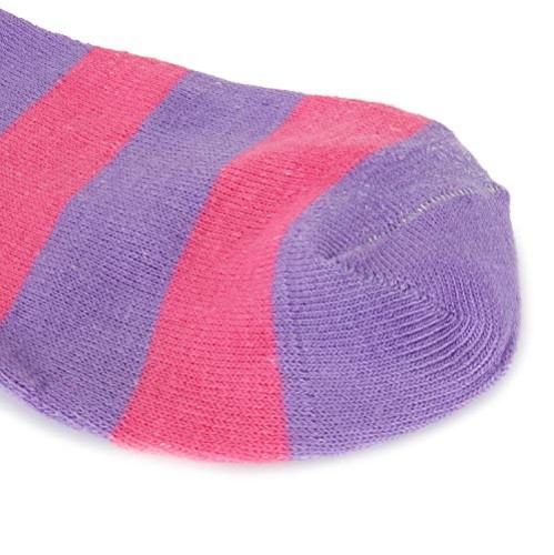 Meia Calça Listrada Lilás e Rosa Infantil Meia Calça Listrada Lilás e Rosa Infantil