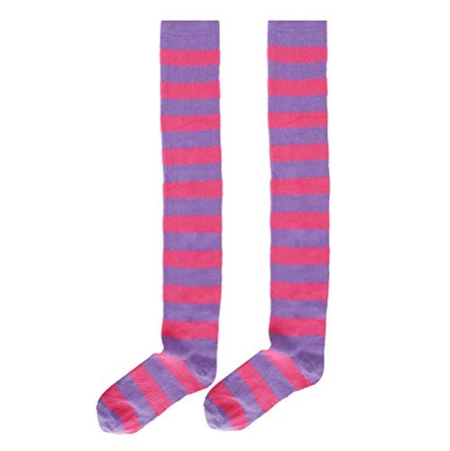 Meia Calça Listrada Lilás e Rosa Infantil Meia Calça Listrada Lilás e Rosa Infantil
