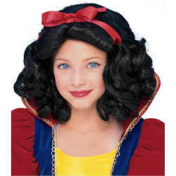 Peruca Infantil Branca de Neve Luxo