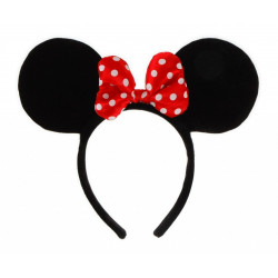 Tiara com Orelhas da Minnie Mouse Disney Clássica