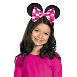 Tiara com Orelhas Minnie Mouse Rosa