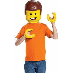 Cabeça Máscara Capacete Lego Emmet Infantil Kit