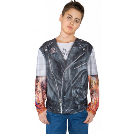 Camiseta Motoqueiro Instinto Selvagem Infantil Luxo Camiseta Motoqueiro Instinto Selvagem Infantil Luxo