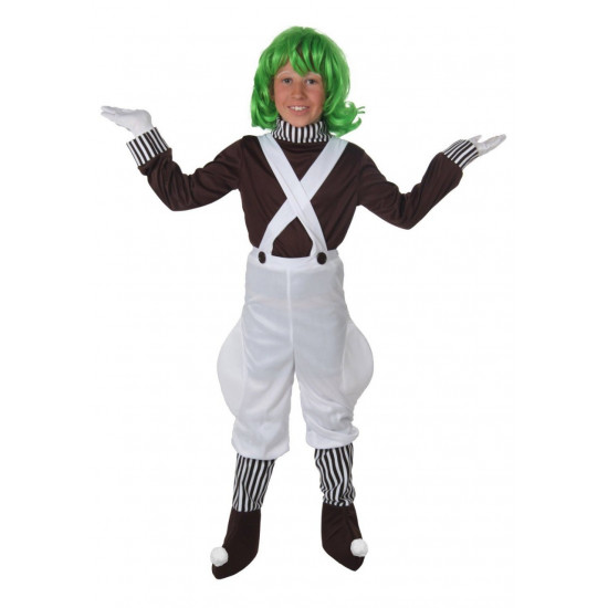 Fantasia Anões Oompa Loopas Fabrica de Chocolate Infantil Fantasia Anões Oompa Loopas Fabrica de Chocolate Infantil