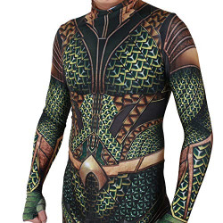 Fantasia Aquaman Luxo Infantil Spandex