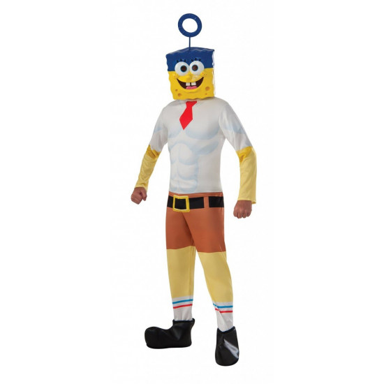 Fantasia Bob Esponja Infantil Clássica Um Herói Fora da Água Fantasia Bob Esponja Infantil Clássica Um Herói Fora da Água