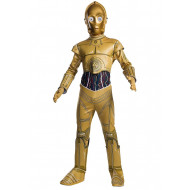 Fantasia C-3PO Robô Star Wars Infantil Luxo