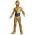 Fantasia C-3PO Robô Star Wars Infantil Luxo