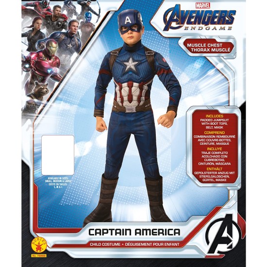 Fantasia Capitão América Infantil Endgame