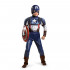 Fantasia Capitão América Infantil Músculos Luxo