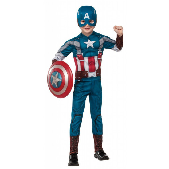 Fantasia Capitão América O Soldado do Inverno Retro Fantasia Capitão América O Soldado do Inverno Retro