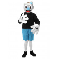 Fantasia Cuphead Mugman Infantil Azul