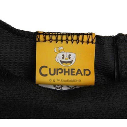 Fantasia Cuphead Mugman Infantil Vermelho Fantasia Cuphead Mugman Infantil Vermelho