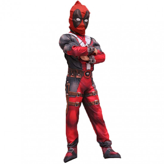 Fantasia DeadPool Spandex Infantil Fantasia DeadPool Spandex Infantil