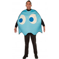 Fantasia Fantasma Azul PacMan Luxo Adulto