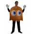 Fantasia Fantasma Laranja PacMan Luxo Adulto