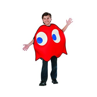 Fantasia Fantasma Vermelha PacMan Luxo Infantil Fantasia Fantasma Vermelha PacMan Luxo Infantil