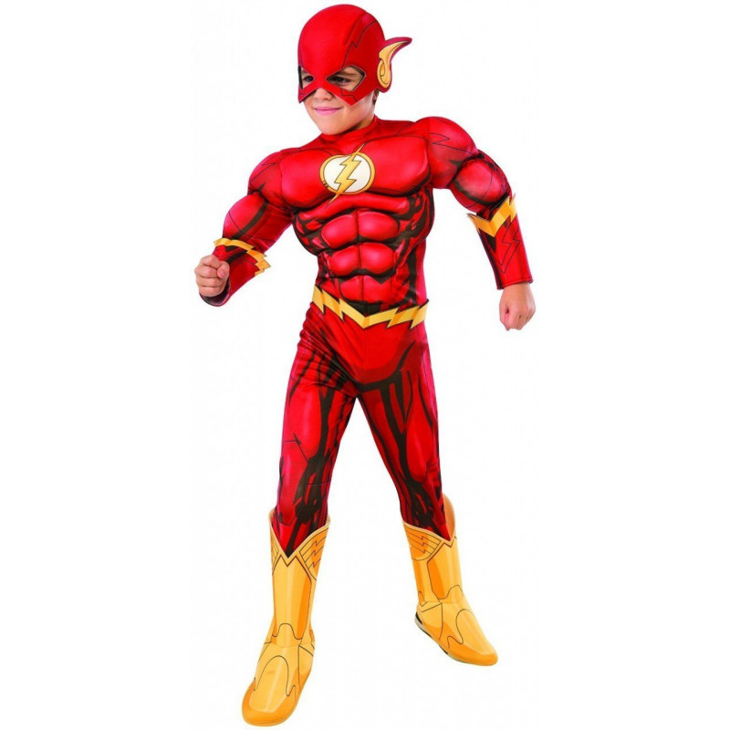 Fantasia Flash Super Herói DC Músculos Infantil