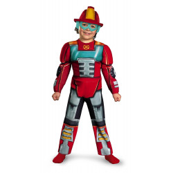 Fantasia Heatwave Rescue Bot Transformers infantil   