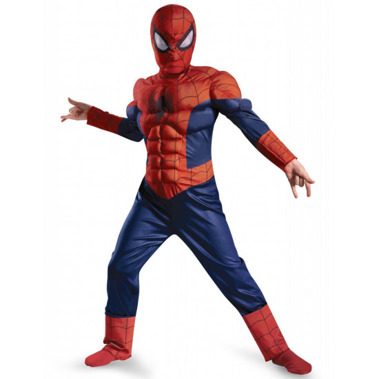 Fantasia Homem Aranha Infantil com Músculos Luz Elite Fantasia Homem Aranha Infantil com Músculos Luz Elite