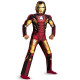Fantasia Homem de Ferro Infantil com Músculos e Luz no Peito Fantasia Homem de Ferro Infantil com Músculos e Luz no Peito