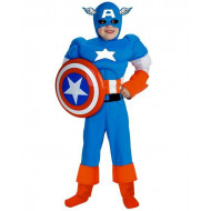 Fantasia Infantil Capitão América com Músculos