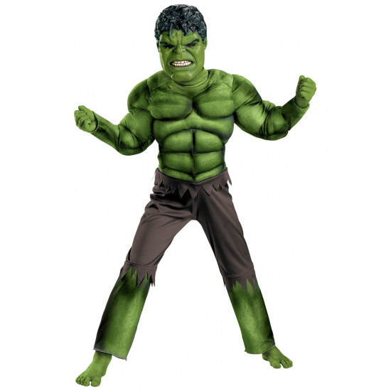 Fantasia Infantil Incrível Hulk com Músculo Luxo Fantasia Infantil Incrível Hulk com Músculo Luxo