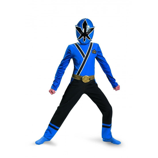Fantasia Infantil Power Rangers Azul Samurai Fantasia Infantil Power Rangers Azul Samurai