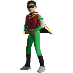 Fantasia Infantil Robin Jovens Teen Titans Luxo