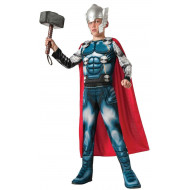 Fantasia Infantil Thor com Músculos Os Vingadores Assemble Completo