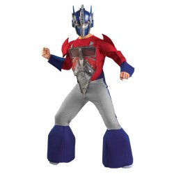 Fantasia Infantil Transformers Animado Optimus Prime Luxo Fantasia Infantil Transformers Animado Optimus Prime Luxo