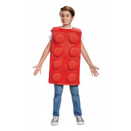 Fantasia Lego Vermelho Infantil