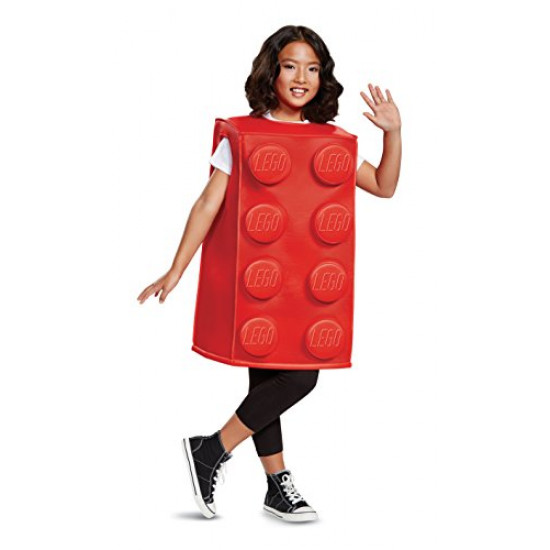 Fantasia Lego Vermelho Infantil