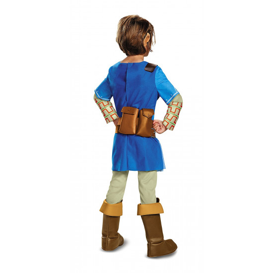 Fantasia Link Lenda da Zelda Sopro da Natureza Infantil Luxo Fantasia Link Lenda da Zelda Sopro da Natureza Infantil Luxo
