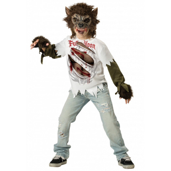 Fantasia Lobo Lobisomem Moderno Infantil Fantasia Lobo Lobisomem Moderno Infantil