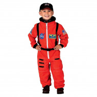 Fantasia Macacão de Astronauta Infantil Laranja