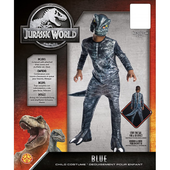 Fantasia Mundo Jurássico Reino Caído Velociraptor Infantil